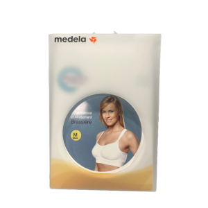 Medela Brassière Grossesse et Allaitement Taille M Blanc