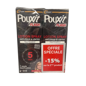 Pouxit Flash Lotion Spray Lot de 2