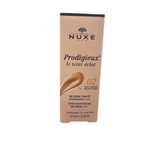 Nuxe PRODIGIEUX LE TEINT ECLAT - BB Crème Teintée Hydratante 24H - 02 Medium, 30ml