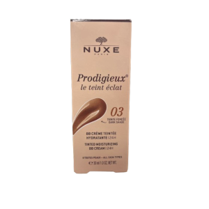 Nuxe PRODIGIEUX LE TEINT ECLAT - BB Crème Teintée Hydratante 24H - 03 Foncé, 30ml