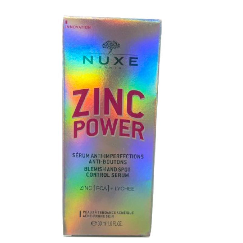 Nuxe Zinc Power Sérum Anti-Imperfections Anti-Boutons 30ml