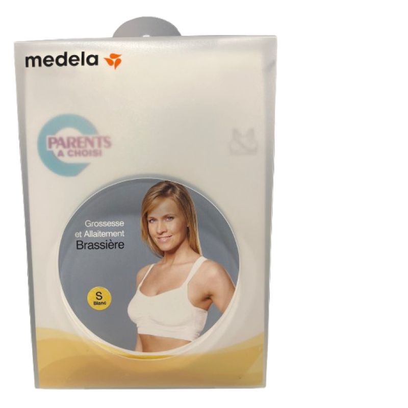 Medela Brassière Grossesse et Allaitement Taille S Blanc