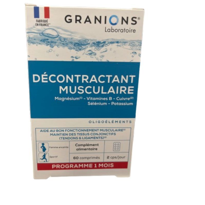 Granions - Décontractant musculaire 60 comprimès