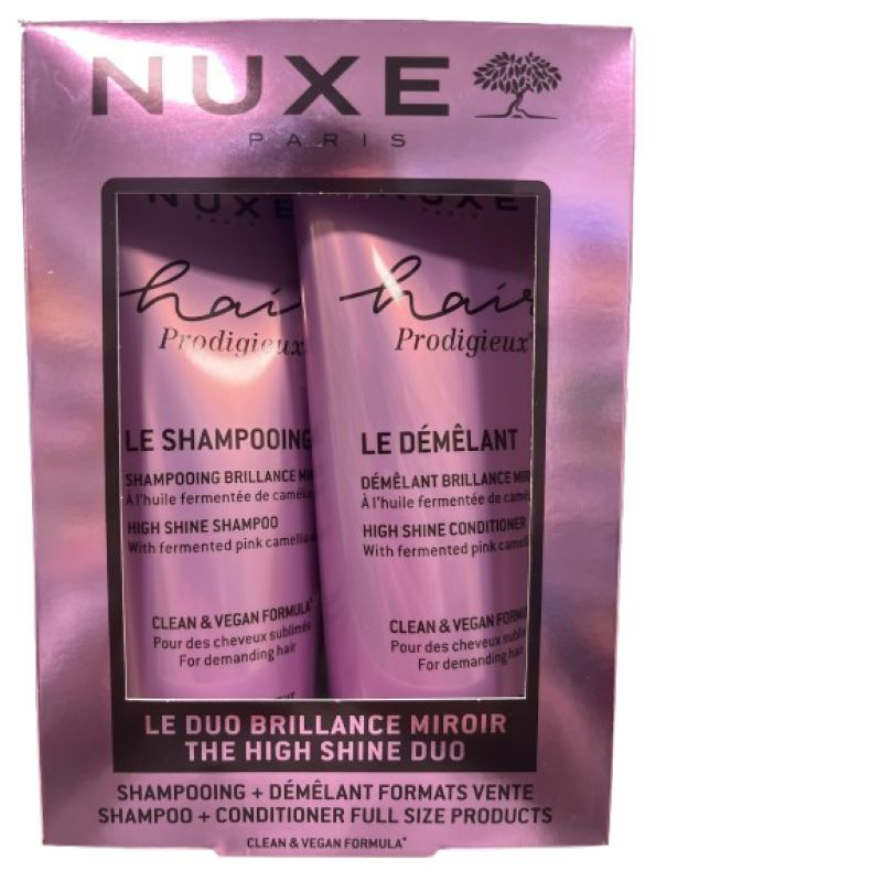 Nuxe Le Duo Brillance Miroir Shampooing 200ml + Démêlant 200ml