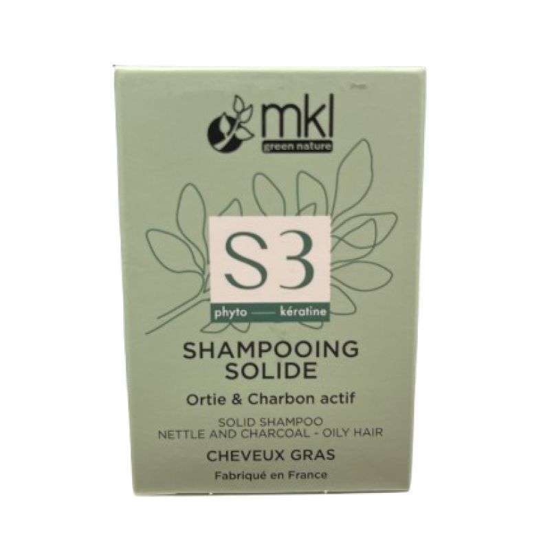 MKL Shampooing Solide S3 Ortie et Charbon Actif