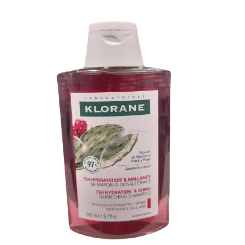 Klorane - Shampooing 72h Hydratation et Brillance 200 ml Figuier de barbarie