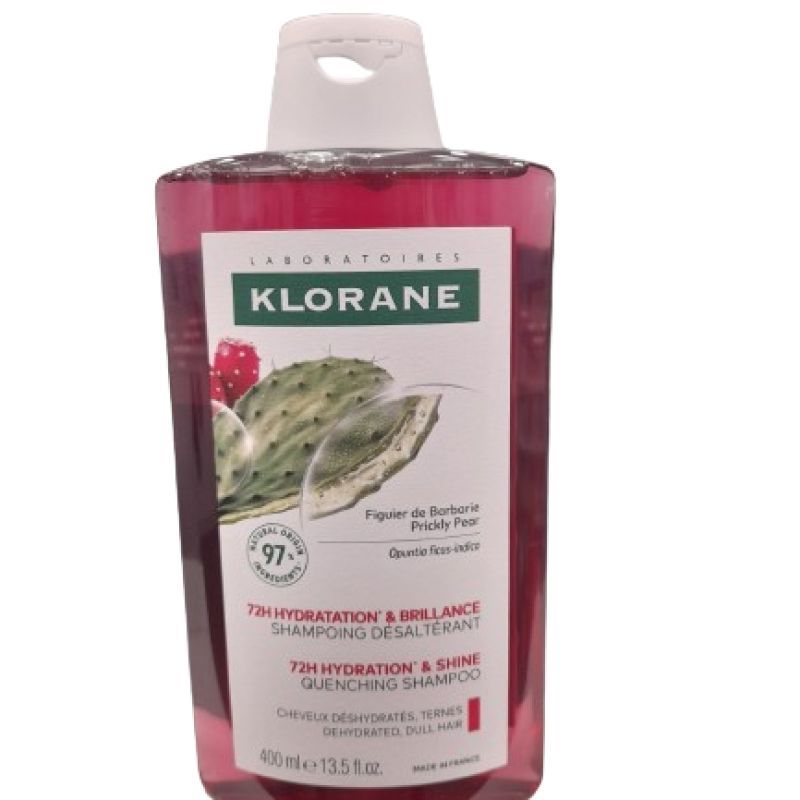 Klorane - Shampooing 72h Hydratation et Brillance Figuier de barbarie 400 ml