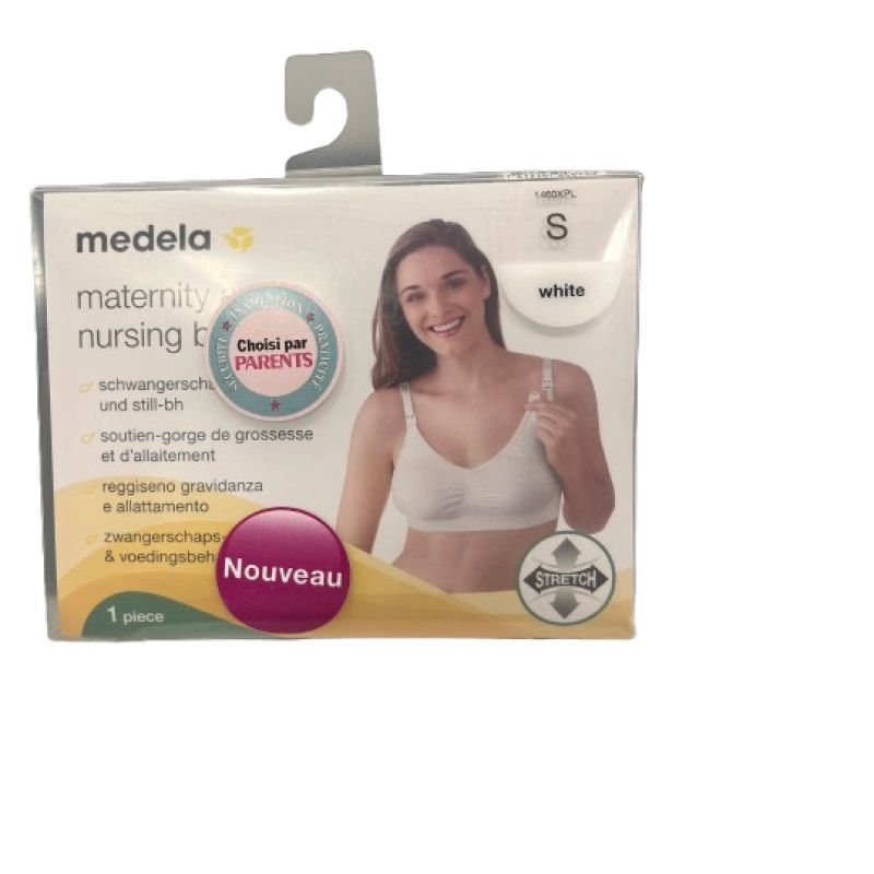 Medela Soutien Gorge de Grossesse et d'allaitement Taille S Blanc